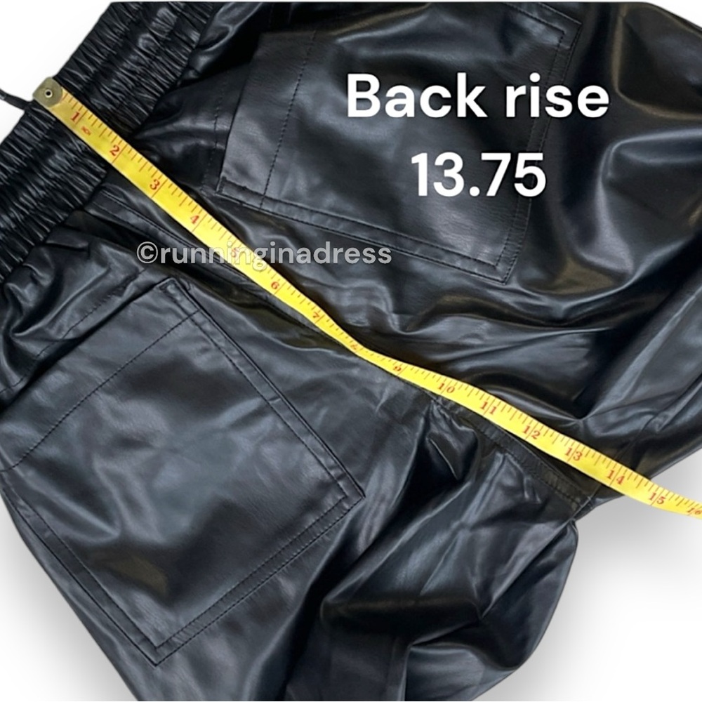 NWT BlankNYC Vegan Leather Joggers In Color Black Size 25 - Picture 10 of 11